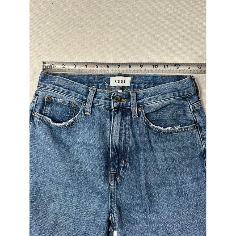 Pistola Lennon High Rise Bootcut Jeans Medium Wash Blue Denim 26 - Picture 8 of 9
